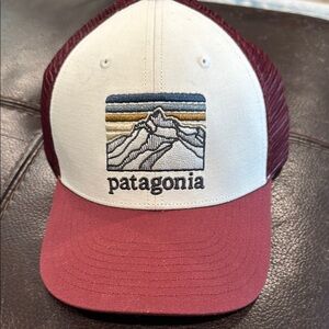 Patagonia Trucker Hat in Red and White
